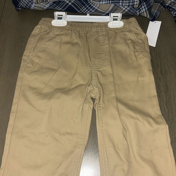 Lucky Brand Blue Plaid Shirt and khaki pants set - Picture 3 of 7